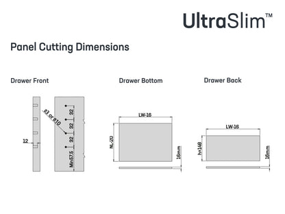 UltraSlim Drawer - 175mm Height