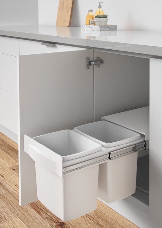 Kimberley Slide Out Twin Bin - 2 X 15L