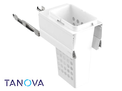 350mm Tanova Designer Series Soft Close Plastic Laundry Bucket System - 1 X 36L