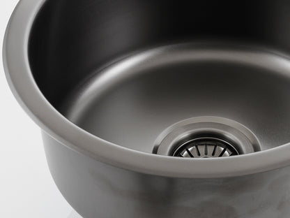 Cassini Round Bar Sink - Gunmetal