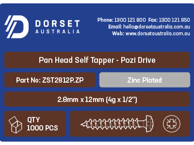 Pan Head Self Tapping Screws