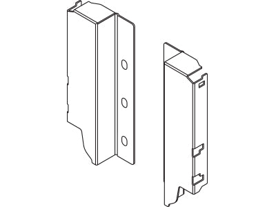Harn Ritma Cube Rear Fixing Bracket Set M Height - White