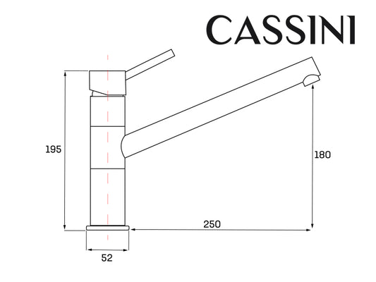 Cassini Renzo 3-Way Filter Tap