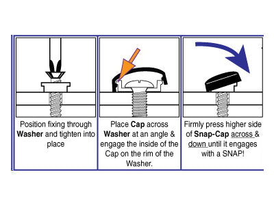 Snap Caps - 10/12 Gauge - White