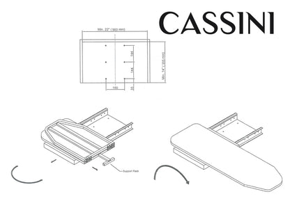 Cassini Shelf Mounted Folding Ironing Board