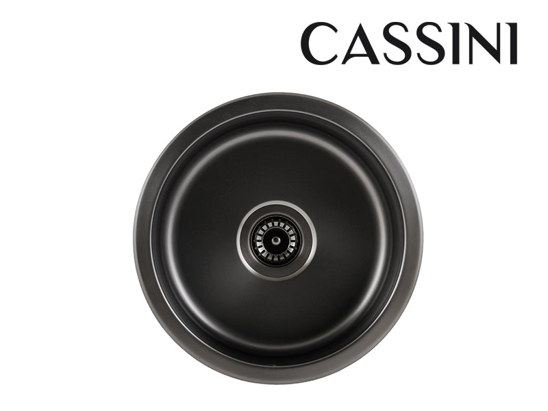 Cassini Round Bar Sink - Gunmetal