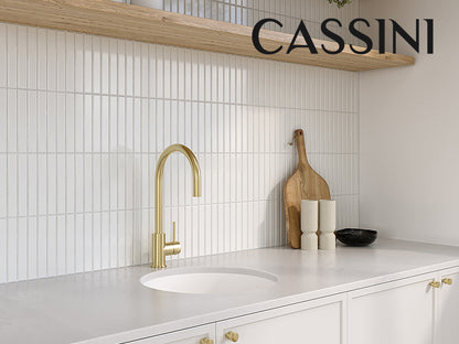 Cassini White Round Single Bowl Granite Sink