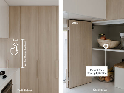 Cinetto PS23 - Bi-Folding Door System - Push to Open Kit