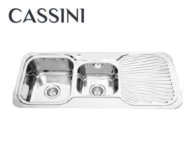 Cassini Matrix - One & Three Quarter Bowl, Single Drain Sink