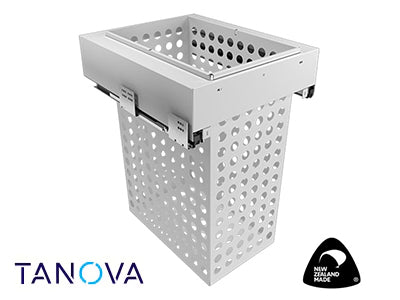 450mm Tanova Simplex Plus Soft Close Metal Laundry Basket System - 1 X 65L