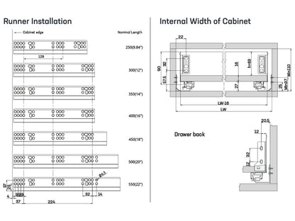 UltraSlim Drawer - 90mm Height