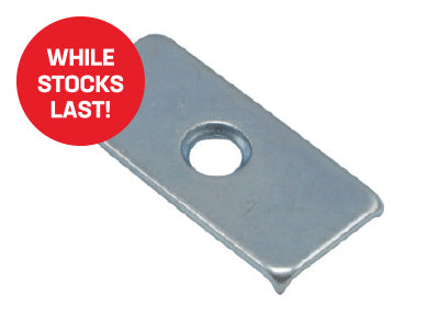 Magnetic Catch Plate - 1 Hole Zinc Plated
