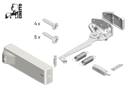 Cinetto PS23 - Bi-Folding Door System - Push to Open Kit