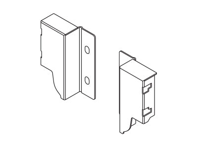 Harn Ritma Cube Rear Fixing Bracket Set S Height - White