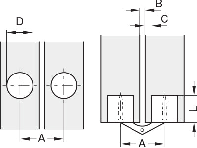 Solid Brass Zyza Hinge