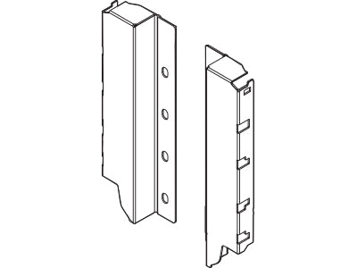 Harn Ritma Cube Rear Fixing Bracket Set K Height - White