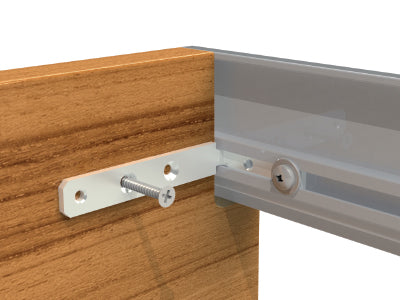 Profile Handle Fixing Bracket Set