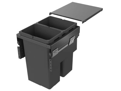 VS ENVI Space XX Pro Waste Bin - 450mm - Lava Grey