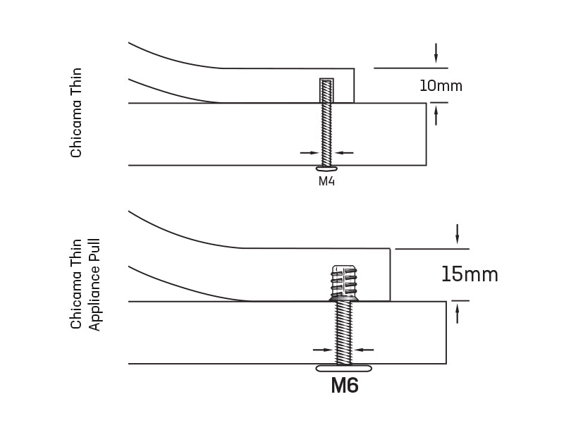 Chicama Thin Appliance Pull