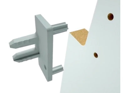 Vercelli Plastic Push On Fixing Bracket Pack