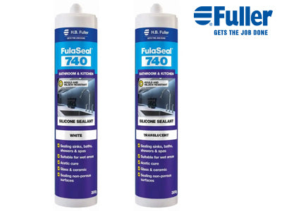 Fuller 740 Kitchen & Bathroom Silicone - Acetic Cure