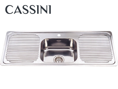 Veronar Square Line - Single Bowl, Double Drain