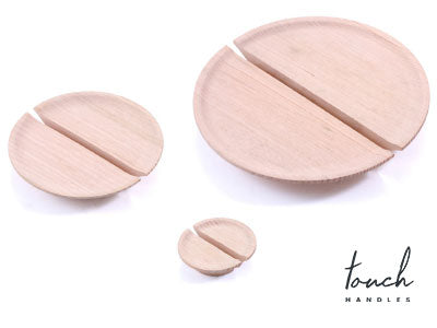 Timber Dished Semi Round Handles