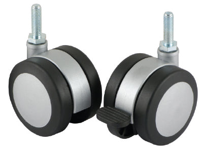 Heavy Duty Nylon Castor with Polyurethane Tread - M8 Bolt Fitting