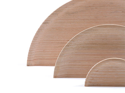 Timber Dished Semi Round Handles
