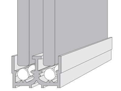 Bottom Track for Glass Sliding Door System - 2250mm