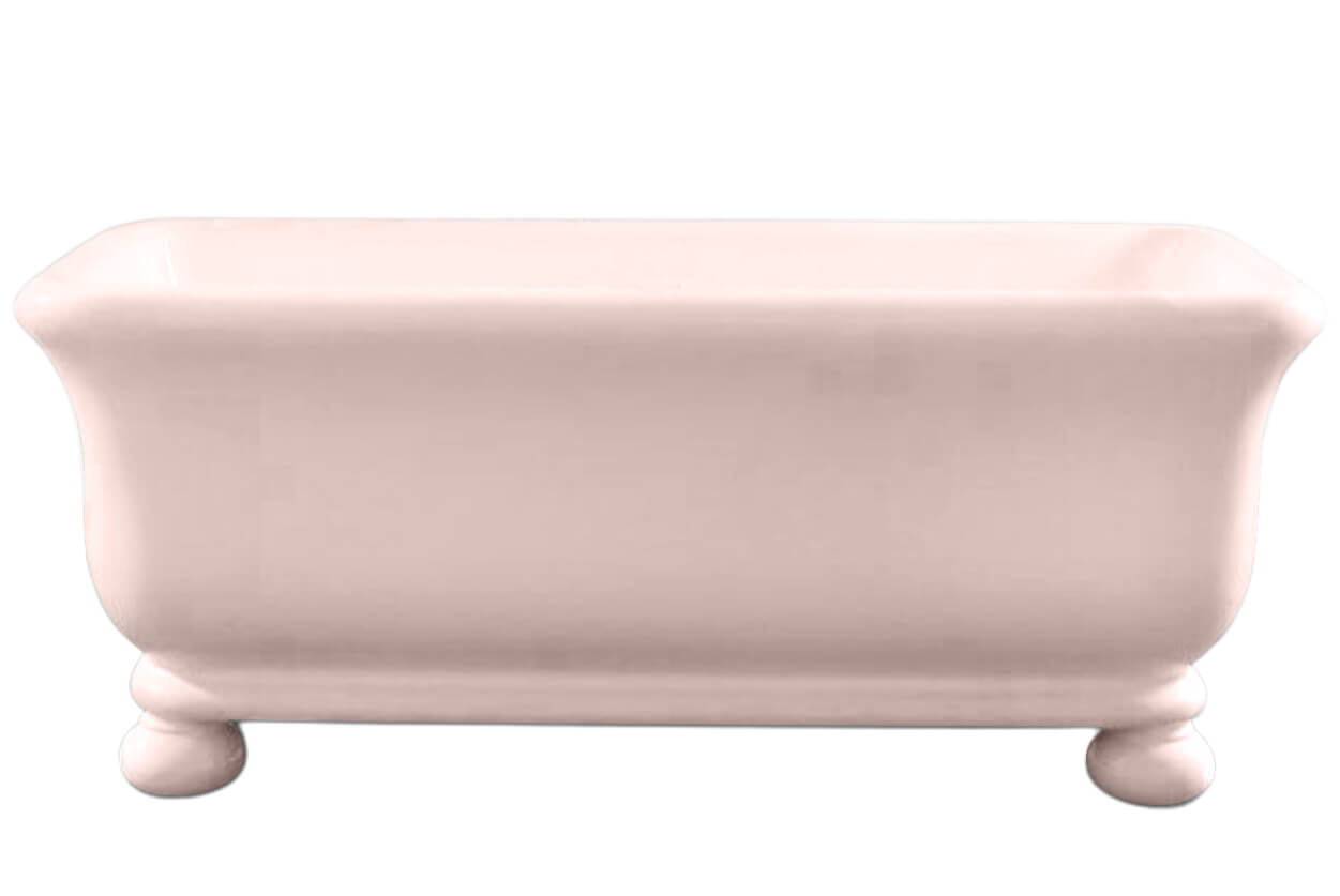 Kirkham 180 x 84 TitanCast Solid Surface Freestanding Bath with Ball Feet - Special Finish