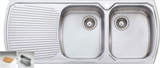 Oliveri Sink 1200mm RH Double Bowl