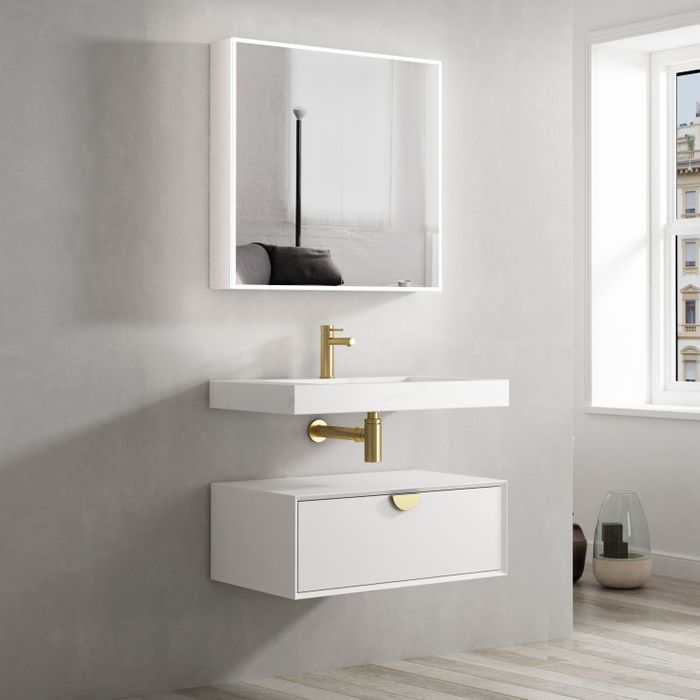 Otti Moonlight Wall Hung  Basin 750x460