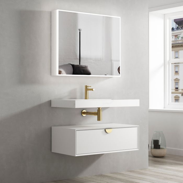 Otti Moonlight Wall Hung  Basin 900x460