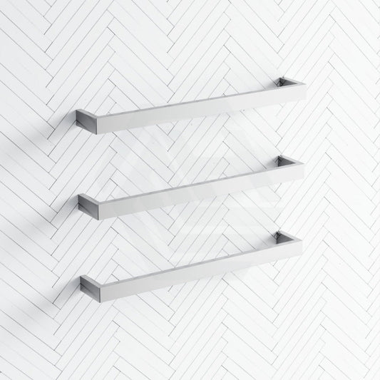 630/830mm ThermoGroup 12V Square 3 Single Bar Heated Towel Rail Variant Colour Available