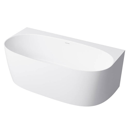 Narva 158 x 86 MagnaCast Back To Wall Bath - Gloss White