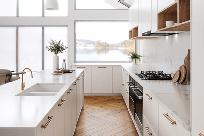 Cuisine 85 x 46 Double Inset / Undermount Fine Fireclay Gloss White Sink