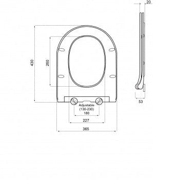 Turner Hastings Narva Soft Close Quick Release Toilet Seat