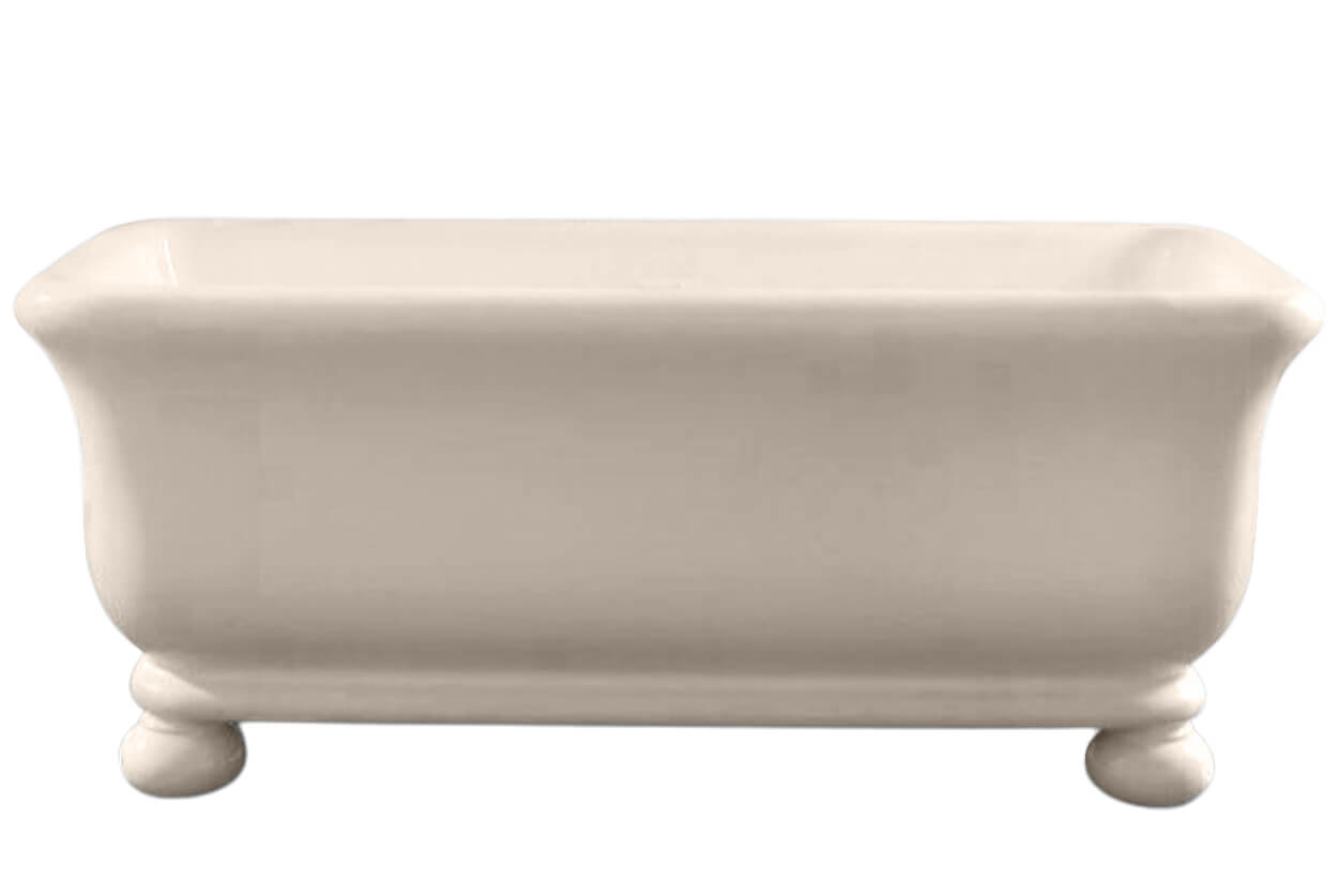 Kirkham 180 x 84 TitanCast Solid Surface Freestanding Bath with Ball Feet - Special Finish