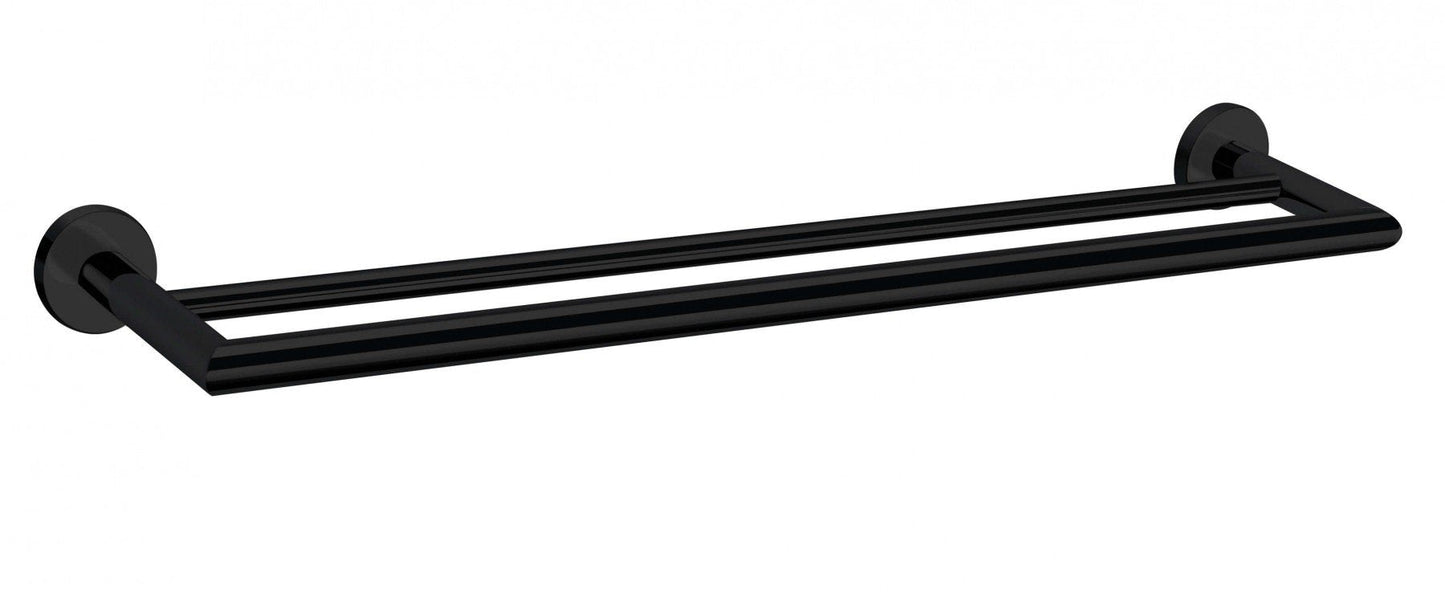 Nero Dolce Double Towel Rail 700mm