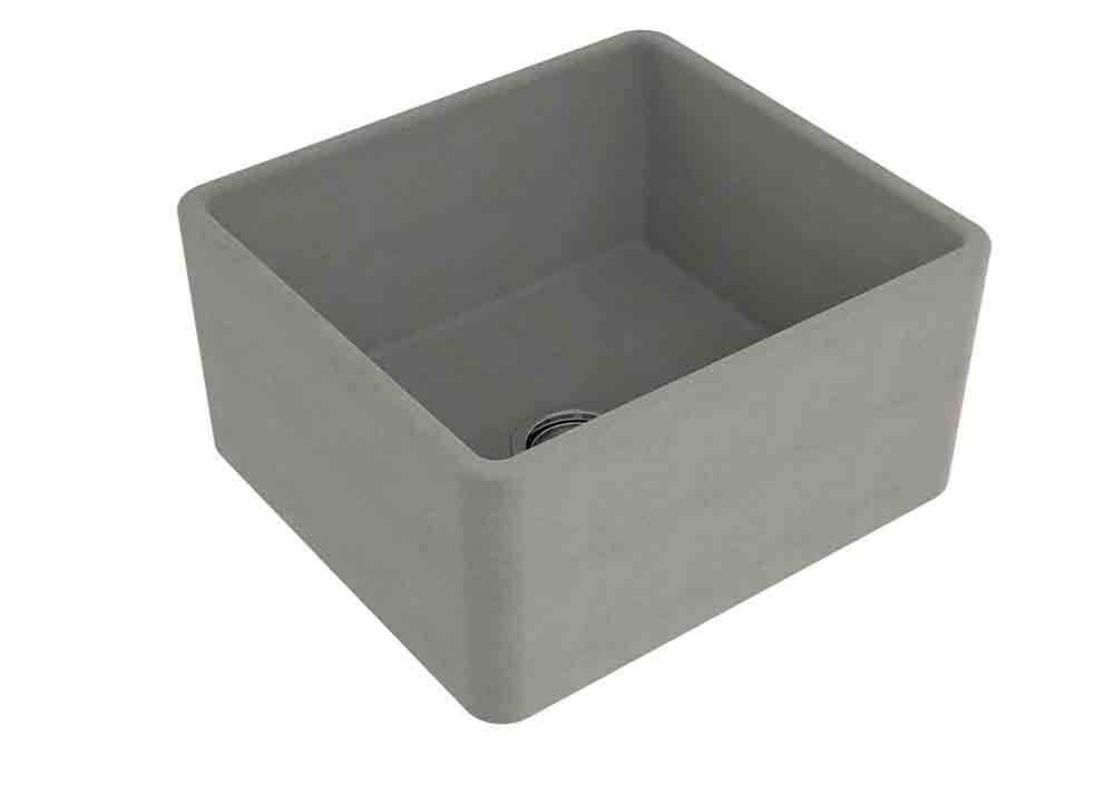 Novi 50 x 46 Fine Fireclay Concrete Look Farmhouse Butler Sink