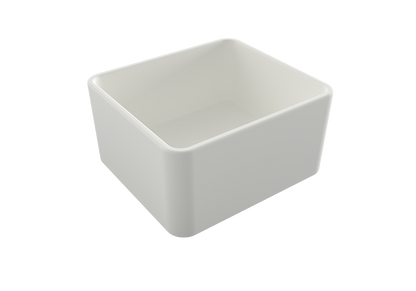 Novi 50 x 46 Fine Fireclay Matte White Farmhouse Butler Sink