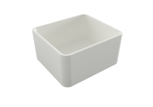 Novi 50 x 46 Fine Fireclay Matte White Farmhouse Butler Sink