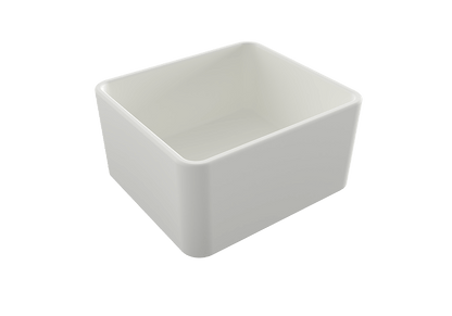 Novi 51 x 46 Fine Fireclay Matte White Farmhouse Butler Sink