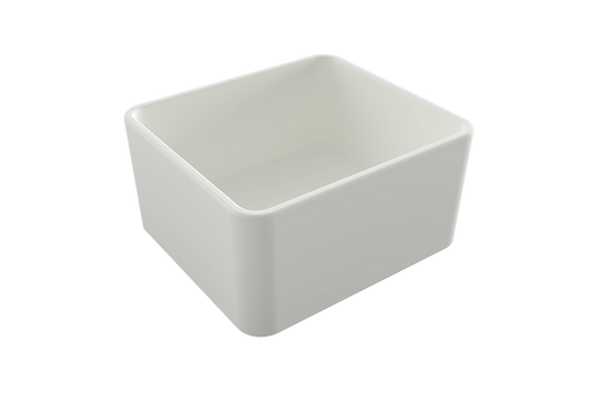 Novi 51 x 46 Fine Fireclay Matte White Farmhouse Butler Sink