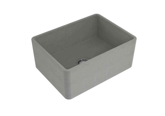 Novi 60 x 46 Fine Fireclay Concrete Look Farmhouse Butler Sink