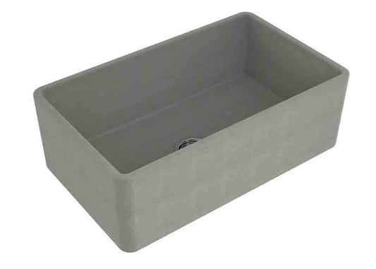 Novi 75 x 46 Fine Fireclay Concrete Look Farmhouse Butler Sink