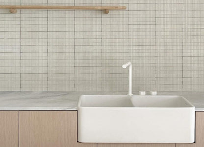 Novi 84 x 46 Fine Fireclay Gloss White Farmhouse Butler Sink