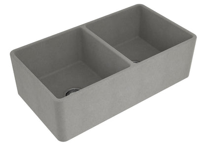 Novi 85 x 46 Fine Fireclay Concrete Look Farmhouse Butler Sink