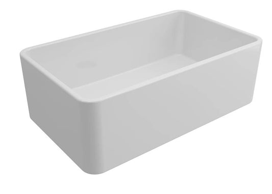 Novi 75 x 46 Fine Fireclay Gloss White Farmhouse Butler Sink